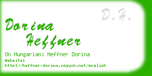 dorina heffner business card